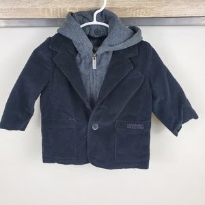 Kenneth Cole Boys Black Corduroy Blazer 12 month